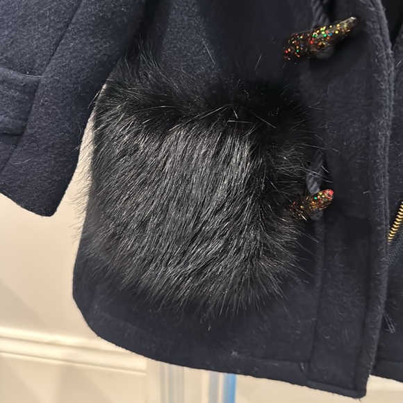 Wool Crewcuts Navy Duffle Coat size 2 - Picture 5 of 6